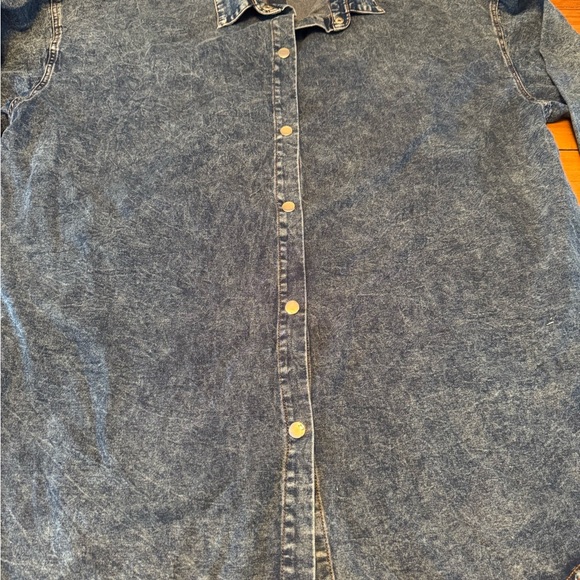 Denim Button Down Shirt large - Picture 2 of 10
